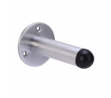 Hunta H4001 Skirting Mounted Door Stop - 75mm - Satin Chrome