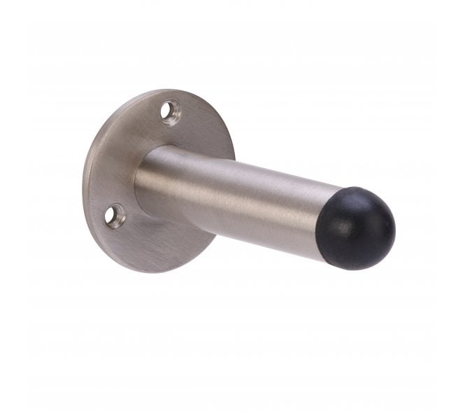 Hunta H4001 Skirting Mounted Door Stop - 75mm - Satin Nickel