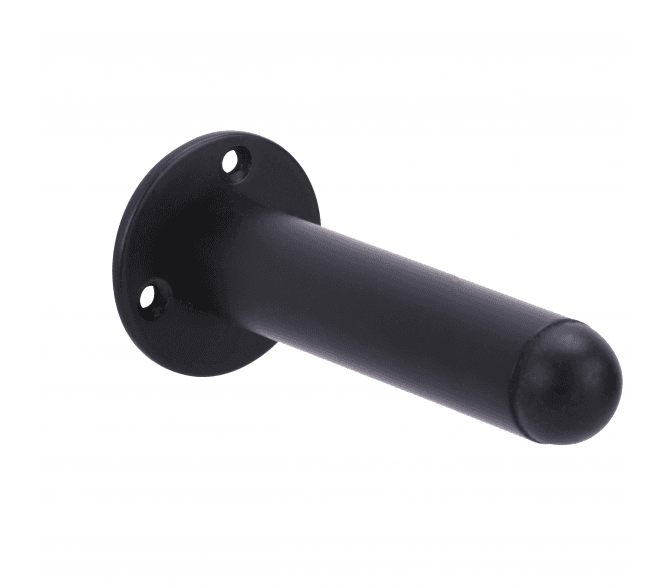 Hunta H4007 Skirting Mounted Door Stop - 115mm - Matt Black