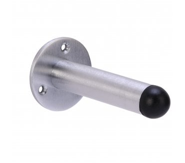 Hunta H4007 Skirting Mounted Door Stop - 115mm - Satin Chrome