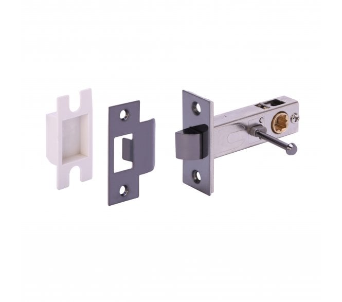 Hunta Hardware H1101 Privacy Mortice Latch 76mm - Black Nickel