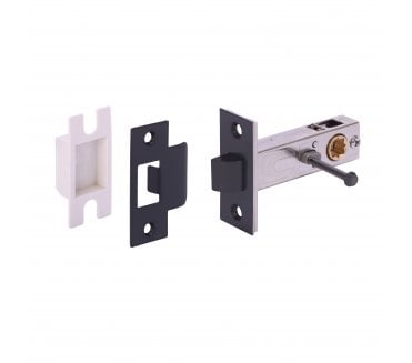 Hunta Hardware H1101 Privacy Mortice Latch 76mm - Matt Black