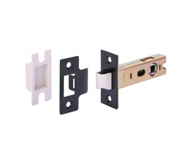 Hunta Hardware H1107 Mortice Latch 76mm - Matt Black