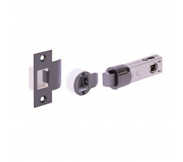 Hunta Hardware H1302 Bullet Mortice Latch 76mm - Black Nickel