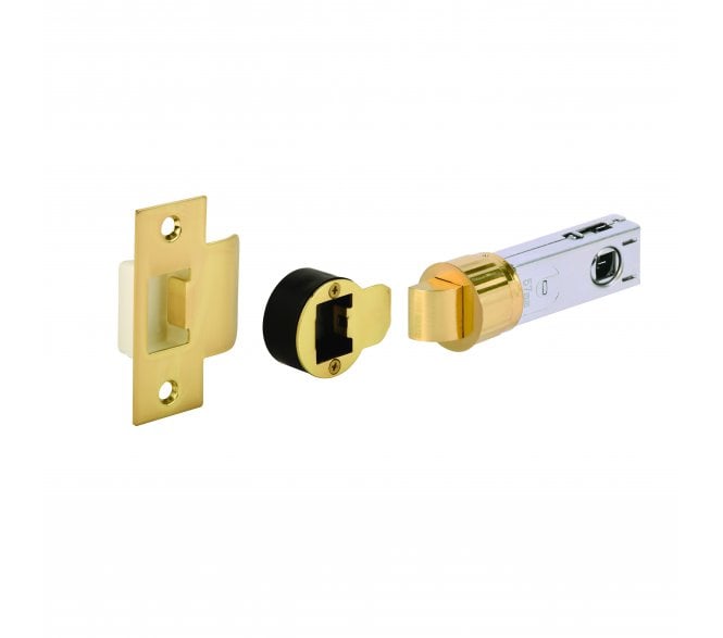 Hunta Hardware H1302 Bullet Mortice Latch 76mm - Satin Brass