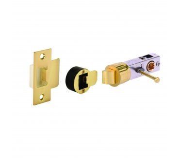 Hunta Hardware H1305 Bullet  Privacy  Latch 76mm - Satin Brass