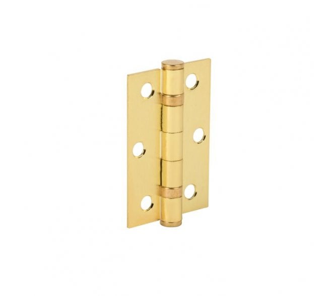 Hunta Hardware H3001SB Steel 2BB Butt Hinges 76x50mm (Pair) - Satin Brass