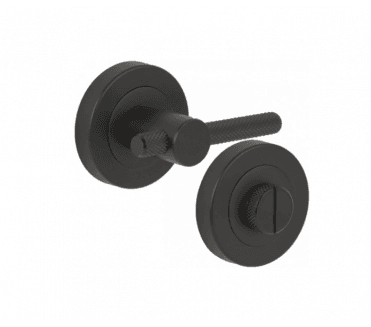 Hunta Knurled Bathroom Turn & Release Set - Matt Black