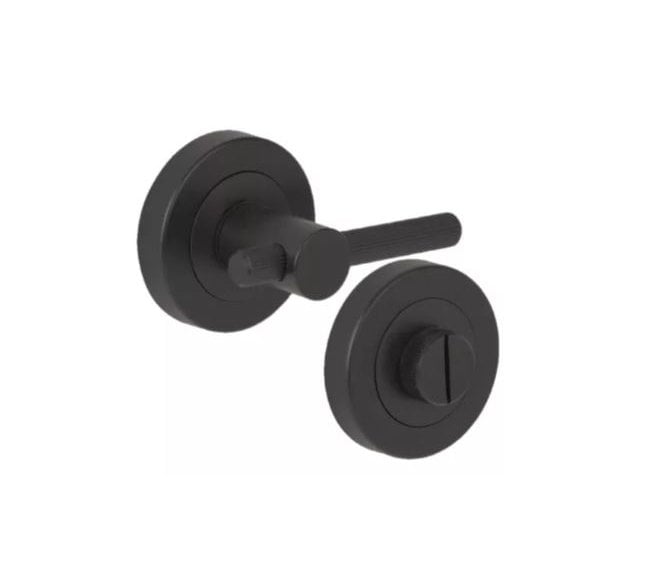 Hunta Linear Bathroom Turn & Release Set - Matt Black