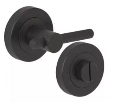 Hunta Linear Bathroom Turn & Release Set - Matt Black