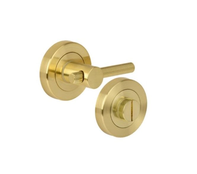 Hunta Linear Bathroom Turn & Release Set - Satin Brass
