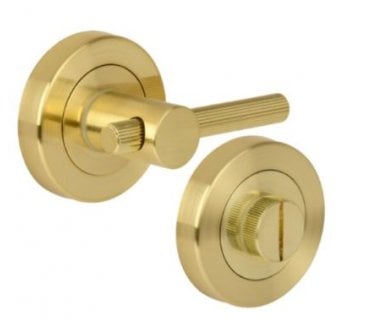 Hunta Linear Bathroom Turn & Release Set - Satin Brass