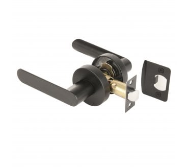 Hunta Mantara Leverset C/W Adjustable Latch - Matt Black