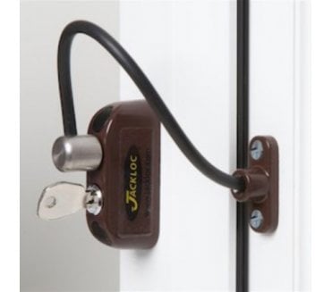 Jackloc Cable Window Restrictor - Brown
