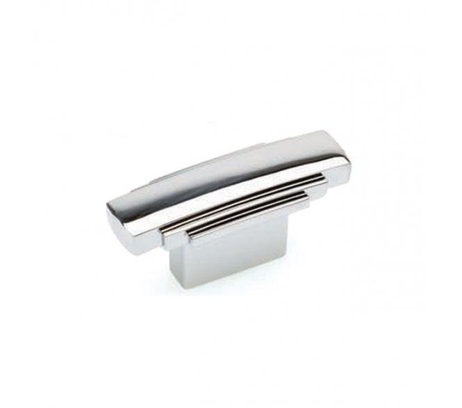 Jazz Art Deco Chrome Cabinet Knob 53x20mm - Polished Chrome