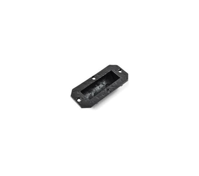 Kirkpatrick 1194 Black Antique Rectangular Flush Pull