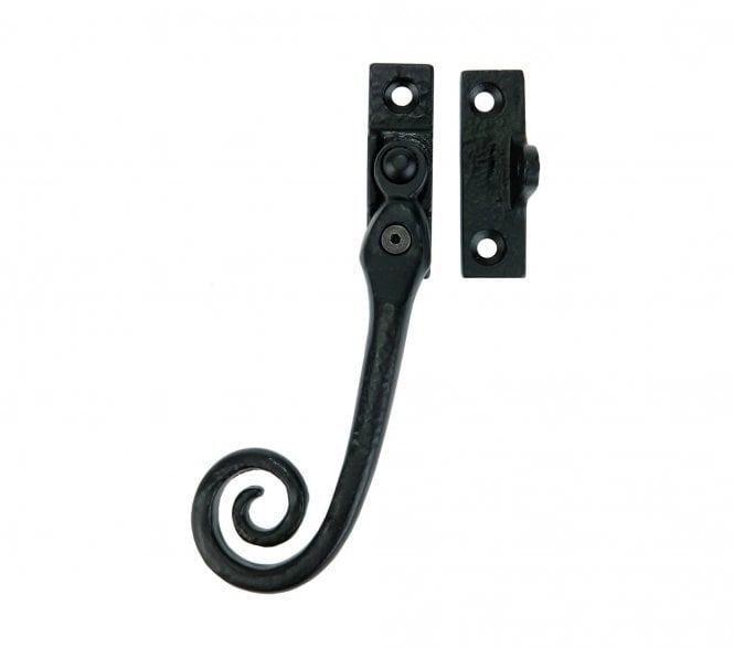 Ludlow LF1006 Curly-Tail Locking Casement Fastener (Left Hand) - Black Antique