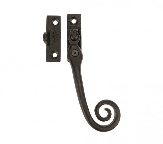 Ludlow LF1006 Curly-Tail Locking Casement Fastener (Right Hand) - Black Antique