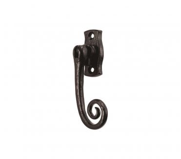 Ludlow LF34 Curly-Tail Locking Espag Casement Fastener (Right Hand) - Black Antique