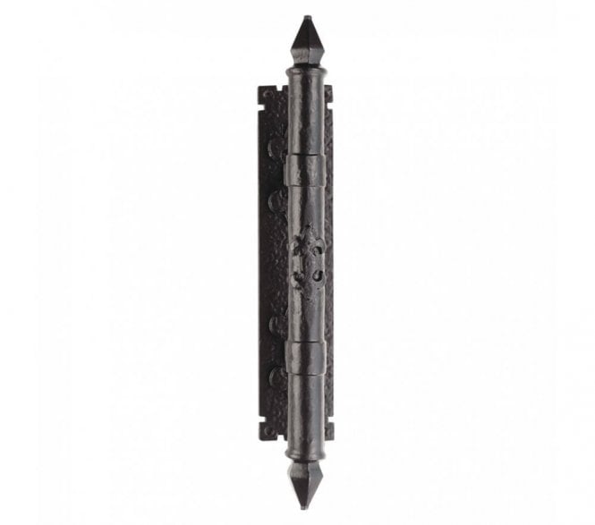 Ludlow LF5103 Armorial Pull Handle On Backplate 406mm - Black Antique