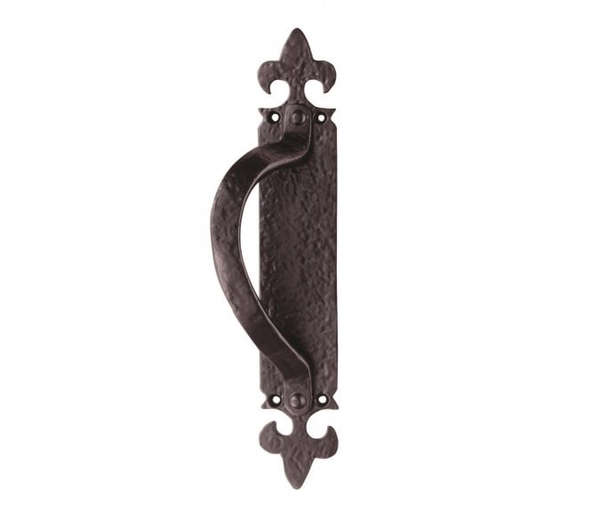 Ludlow LF5260 Pull Handle On 260x45mm Backplate - Left Hand - Black Antique