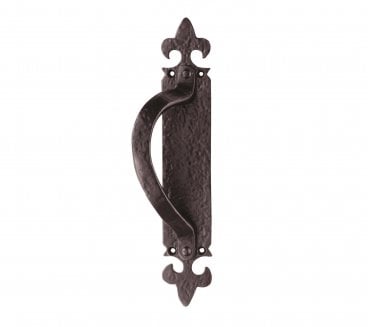 Ludlow LF5260 Pull Handle On 260x45mm Backplate - Left Hand - Black Antique