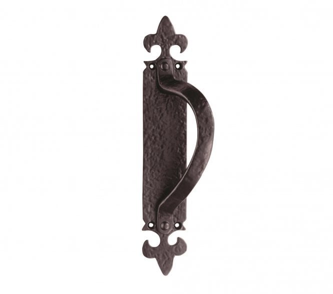 Ludlow LF5260 Pull Handle On 260x45mm Backplate - Right Hand - Black Antique