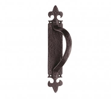 Ludlow LF5260 Pull Handle On 260x45mm Backplate - Right Hand - Black Antique