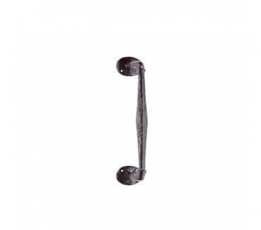 Ludlow LF5266 Pull Handle On Roses - 238mm - Black Antique