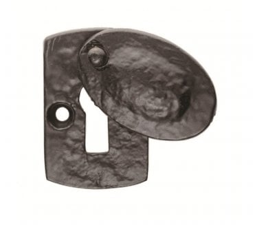 Ludlow LF5538 Covered Plaque Keyhole Escutcheon - Black Antique