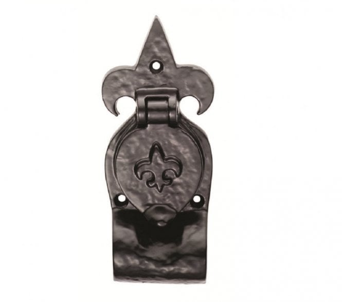 Ludlow LF5543 Fleur-De-Lys Cylinder Pull - Black Antique