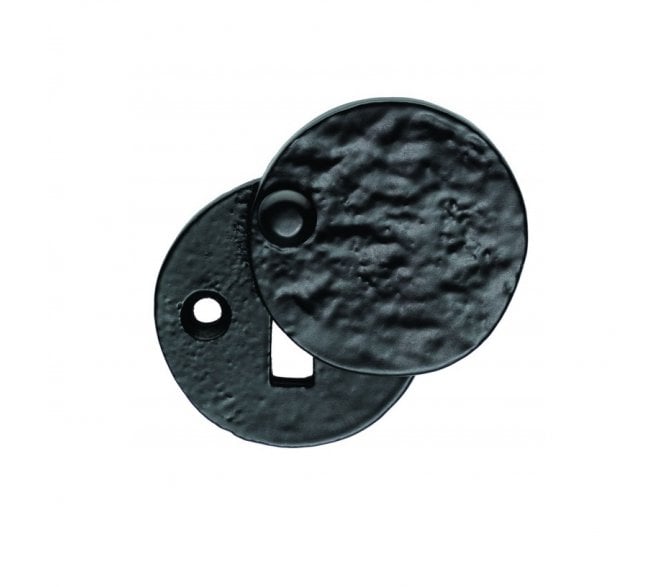 Ludlow LF5546 Round Covered Keyhole Escutcheon - Black Antique