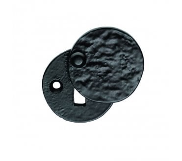 Ludlow LF5546 Round Covered Keyhole Escutcheon - Black Antique