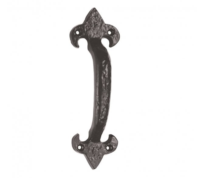 Ludlow LF5574 Fleur-De-Lys Pull Handle - 135mm -Black Antique