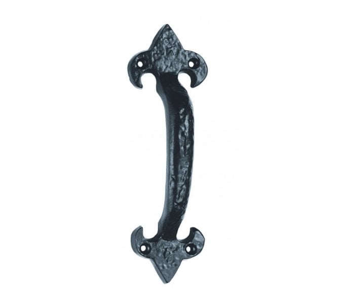 Ludlow LF5574 Fleur-De-Lys Pull Handle - 180mm -Black Antique
