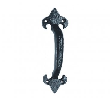 Ludlow LF5574 Fleur-De-Lys Pull Handle - 180mm -Black Antique