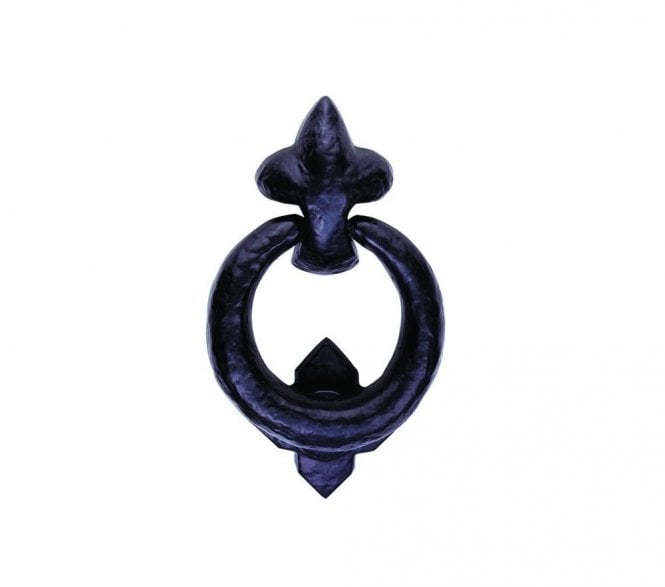 Ludlow LF5590 Ring Door Knocker - Black Antique