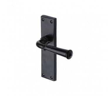 M.Marcus Ashfield Lever Door Handles On Backplate - Rustic Black