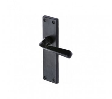 M.Marcus Bridgnorth Lever Door Handles On Backplate - Rustic Black