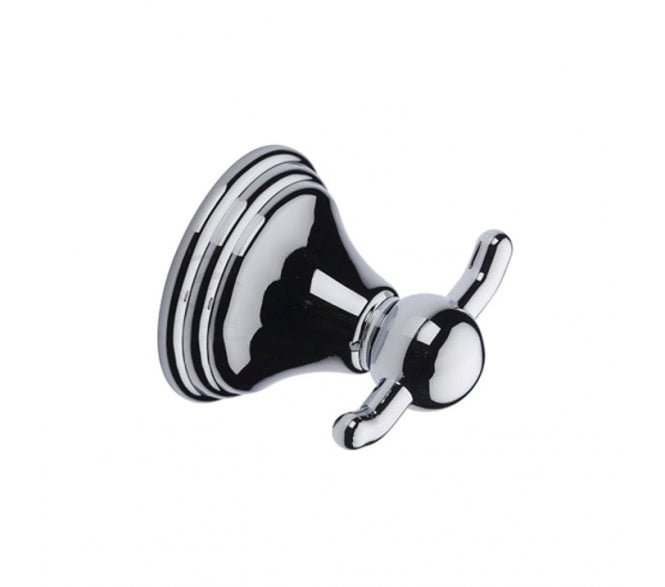 M.Marcus Cambridge Double Robe Hook - Polished Chrome