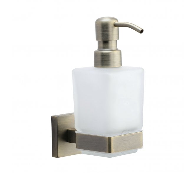 M.Marcus Chelsea Soap Dispenser Frosted Glass - Antique Bronze