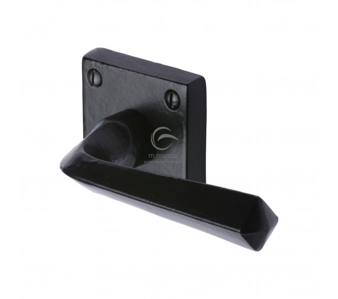 M.Marcus Donnington Door Handles on Square Roses - Rustic Black