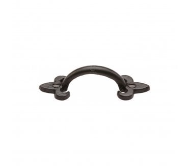 M Marcus FB1092 Fleur-De-Lys Cabinet Pull Handles - Rustic Black