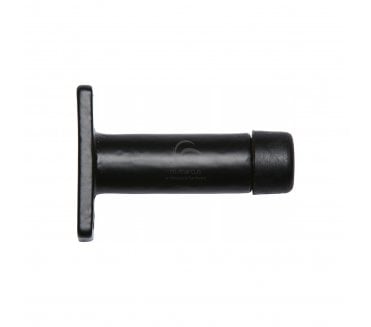 M Marcus FB121 Smooth Door Stop 72mm - Rustic Black