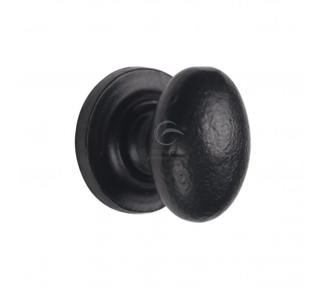 M Marcus FB179 Oval Cabinet Knobs - Rustic Black
