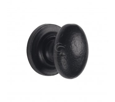 M Marcus FB179 Oval Cabinet Knobs - Rustic Black