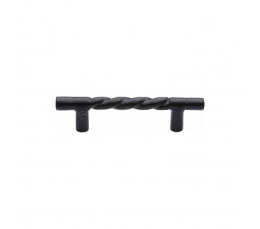 M Marcus FB349 Barley Twist Door Pull Handle 227mm - Rustic Black