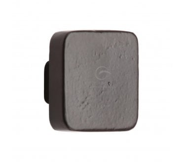 M Marcus FB3674 Square Cabinet Knobs - Rustic Black