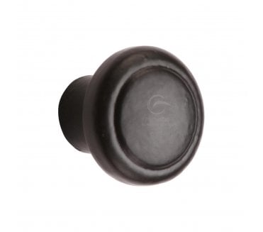 M Marcus FB3990 Ringed Cabinet Knobs - Rustic Black