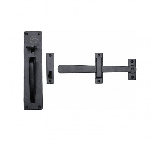 M Marcus FB571 Suffolk Latch Set - Rustic Black